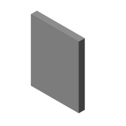 Šamotová deska boční, pravá přední, spodní KV 025F 01